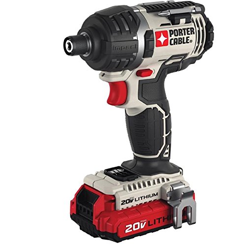 PORTER-CABLE 20V MAX Cordless Impact Driver Kit, 1/4-Inch, Tool Only (PCCK640LB)